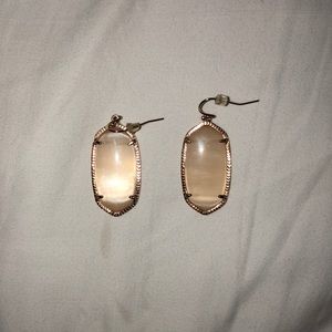 Kendra Scott rose gold Elle earrings
